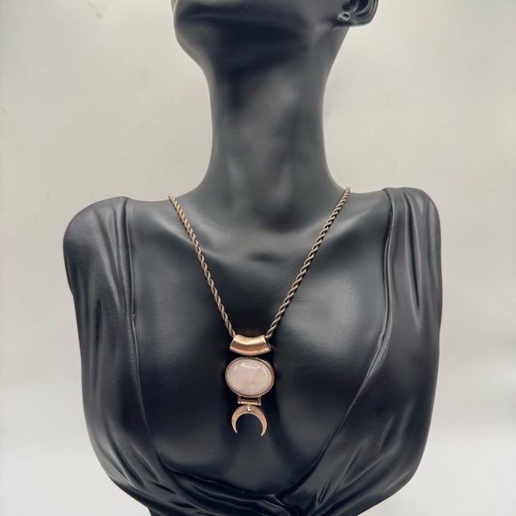 Alex and Ani Rose Gold Crescent Moon Pendant Necklace - Picture 1 of 4